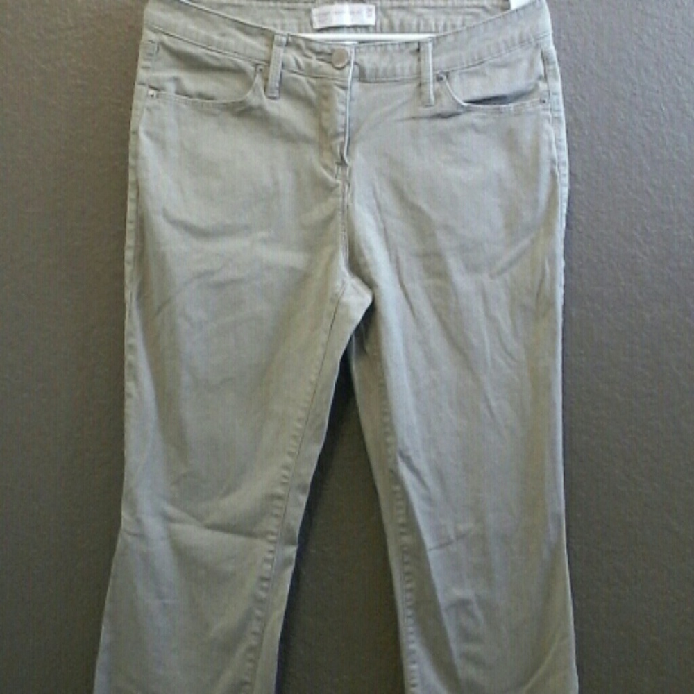 Khaki boot cut jeans